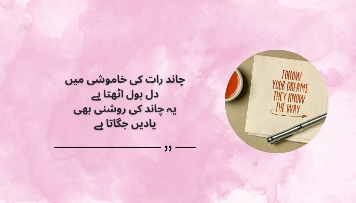 Moon Poetry Quotes in Urdu